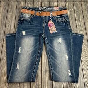 Wallflower Jeans Legendary Bootcut Low Rise Distressed Sz 13 Western Farm Ranch‎